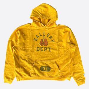 Gallery Dept Yellow Boxing Gloves Logo Hoodie